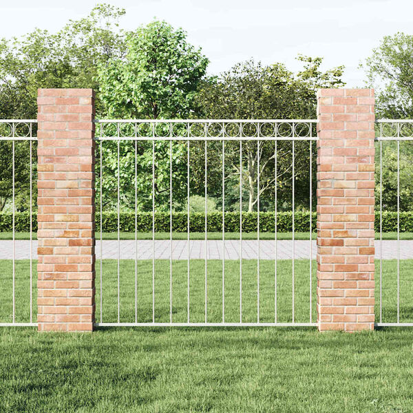 vidaXL Element de gard Assen Alb 170 x 150 cm Oțel