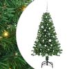 vidaXL Brad de Crăciun artificial Verde 150 cm PVC și Oțel și Plastic