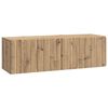 vidaXL Oglindă TV montată pe perete 98 x 31 x 30 cm Stejar Artizanal