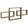 vidaXL Raft de perete Stejar Artizanal 130 x 10 x 50 cm Lemn prelucrat
