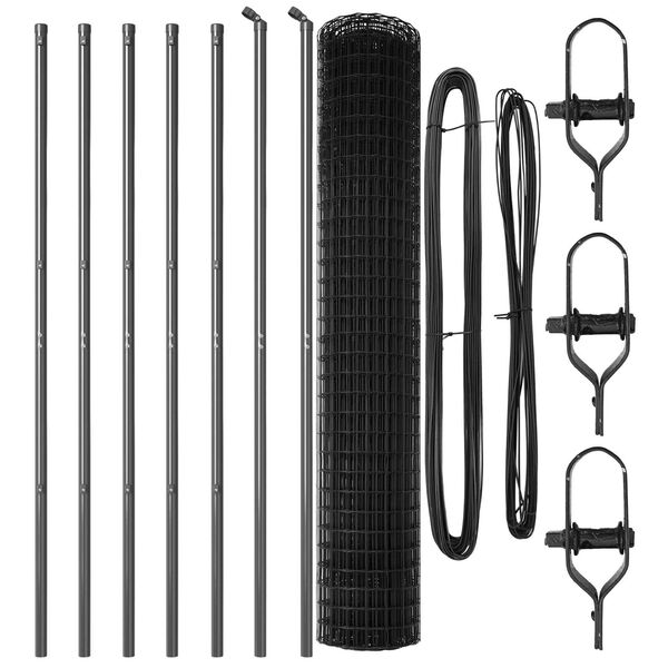 vidaXL Gard cu St&acirc;lp Gri 1,5 x 10 m Oțel și PVC