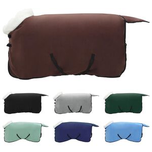vidaXL Pătură pentru cai Maro &Icirc;ntunecat Complet 115 cm Fleece polar
