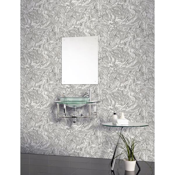 DUTCH WALLCOVERINGS Tapet "Liquid Marble", gri
