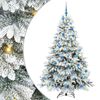 vidaXL Brad de Crăciun artificial cu 300 LED Alb 180 cm PE și PVC