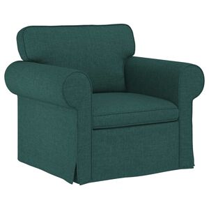 vidaXL Canapea Verde &icirc;nchis 95 x 82 x 80 cm țesătură