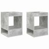 vidaXL Masă laterală 2 pcs Gri din beton 40 x 40 x 56 cm Lemn compozit