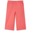 Pantaloni pentru copii cu picioare largi, corai, 128
