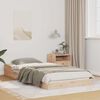 vidaXL Cadru de pat Maro 90 x 220 cm Lemn de pin masiv