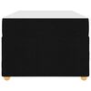 vidaXL Cadru de pat cu saltea Negru 100 x 200 cm țesătură