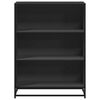 vidaXL Bibliotecă, negru, 80,5x35x107,5 cm, lemn prelucrat