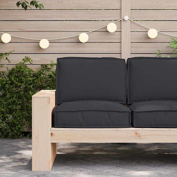 vidaXL Set de perne pentru palet 2 pcs Negru Material Oxford