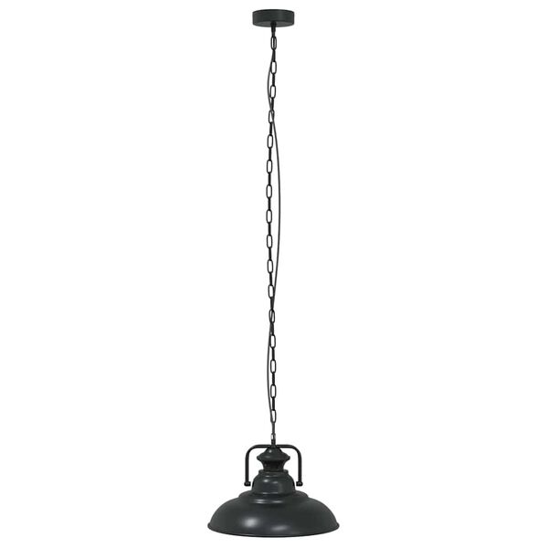 vidaXL Lampă suspendată E27 Negru Ø 31 cm Fier