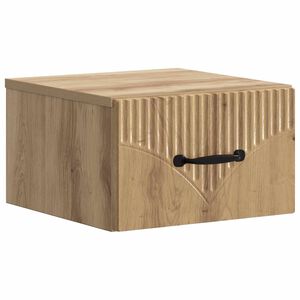 vidaXL Dulap de noapte suspendat Stejar Artizanal 34,5 x 33 x 20 cm