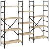 vidaXL Bibliotecă, stejar sonoma, 160x28,5x136,5 cm, lemn prelucrat