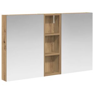 vidaXL Set dulap baie 3 buc. 100 x 10,5 x 60,5 cm Lemn prelucrat