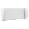 vidaXL Ureche pentru Tăblie Altele cu headboard Alb pur 40 x 23 x 6 cm
