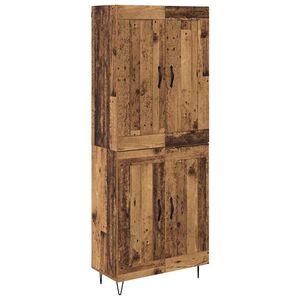 vidaXL Bufet Lemn Vechi 69,5 x 34 x 180 cm Lemn compozit