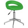 vidaXL Scaune de bucătărie pivotante, 2 buc. verde, piele artificială