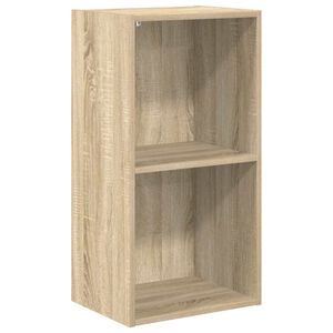 vidaXL Bibliotecă 2 rafturi stejar sonoma 40x30x76,5 cm lemn prelucrat
