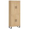 vidaXL Dulap &icirc;nalt, stejar sonoma, 69,5x34x180 cm, lemn compozit