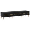 vidaXL Cabinet TV 150 x 36 x 30 cm Stejar Negru Lemn prelucrat