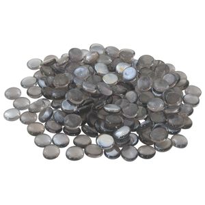 vidaXL Nugget din sticlă 17-19 mm Gri purpuriu Sticlă