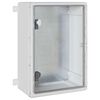 vidaXL Dulap de control Gri 42 x 19,5 x 50 cm Plastic ABS