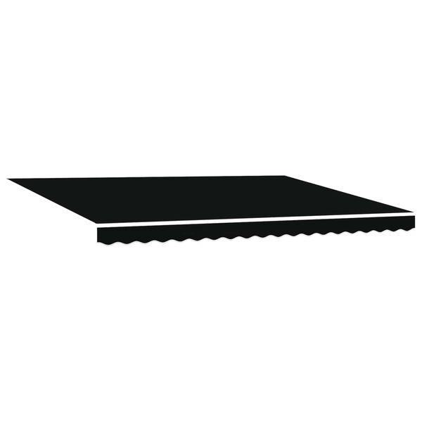 vidaXL Copertină retractabilă manuală Negru 4 &times; 3,5 m