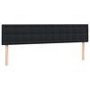 vidaXL Pat box spring cu saltea, negru, 200x210 cm, catifea