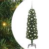 vidaXL Brad de Crăciun artificial Verde 150 cm PVC și oțel și plastic