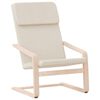 vidaXL Scaun de relaxare, crem, material textil