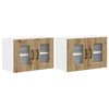 vidaXL Panou mașină de spălat vase Kalmar 2 pcs Stejar Artizanal