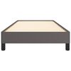vidaXL Cadru de pat, gri, 90x190 cm, piele ecologică