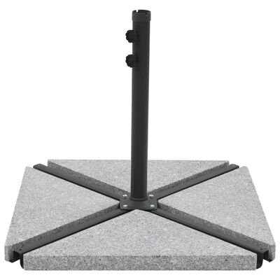 vidaXL Plăci de greutate umbrelă, 4 buc., gri, 60 kg, granit, triunghi