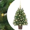 vidaXL Brad de Crăciun artificial cu 150 LED Verde 75 cm PE și PVC