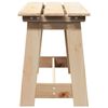 vidaXL Bancă de exterior natural 119 x 47 x 35 cm Lemn de pin masiv