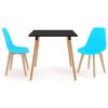 vidaXL Set mobilier de bucătărie, 3 piese, albastru