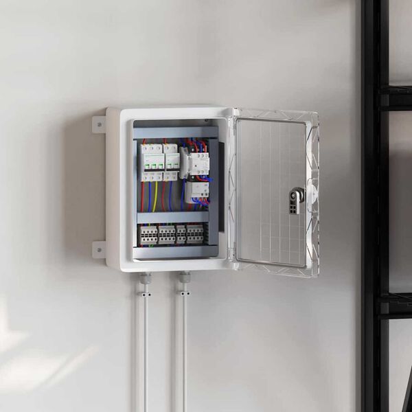 vidaXL Cabinet de Control Gri 25 x 13 x 33 cm Plastic ABS