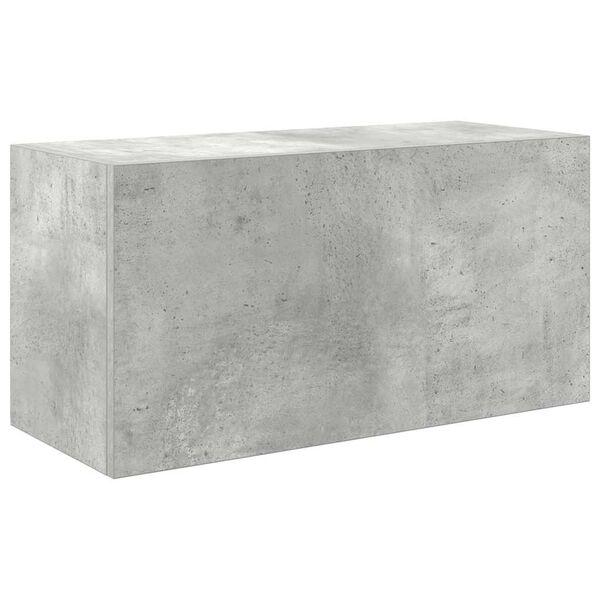 vidaXL Dulap perete baie, gri beton, 60x25x30 cm, lemn prelucrat