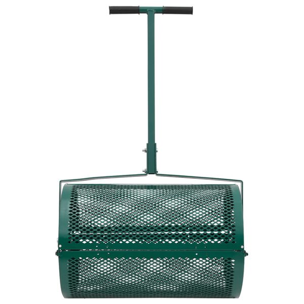 vidaXL Distribuitor de compost, 75L, verde, Ø40x60 cm, oțel