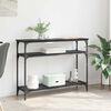 vidaXL Masă de consolă Stejar Negru 100 x 29 x 75 cm Lemn compozit