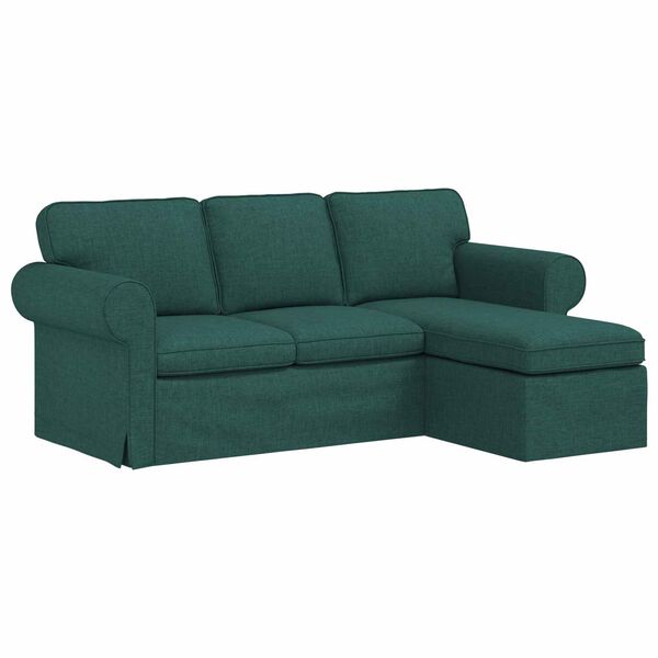 vidaXL Canapea 160cm Verde &icirc;nchis Metal