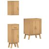 vidaXL Set de Mobilier pentru Baie 3 pcs Maro 114 x 43 x 73.5 cm