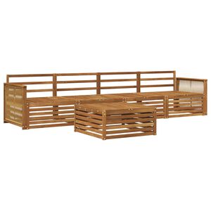 vidaXL Set de canapele de exterior 5 pcs natural Lemn Solid de Acacia