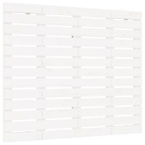 vidaXL Tăblie de pat pentru perete, alb, 106x3x91,5 cm, lemn masiv pin