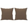 vidaXL Set de canapele cu perne, 3 piese, maro, textil