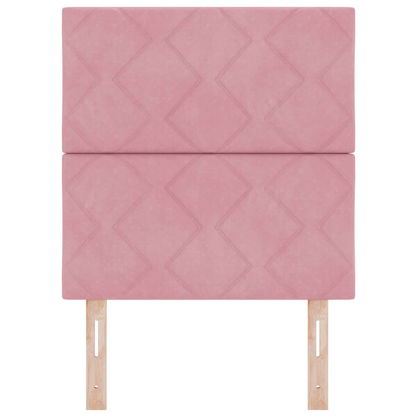 vidaXL Tăblie cap cu headboard Roz 80 cm Catifea