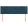 vidaXL Tăblii de pat, albastru &icirc;nchis, 144x5x78/88 cm, catifea