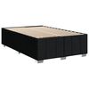 vidaXL Pat box spring cu saltea, negru, 120x190 cm, catifea