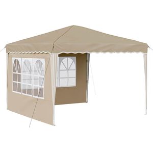 vidaXL Cort de Petrecere Pop-up Crem 288 x 288 x 245 cm